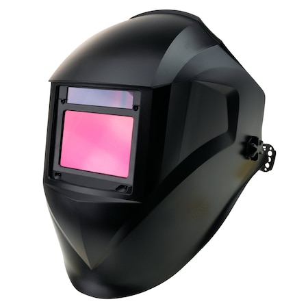 Powerweld Auto-Darkening Welding Helmet with Variable Shade TrueColor Lens, Shades 4-13, Matte Black PWH9000
